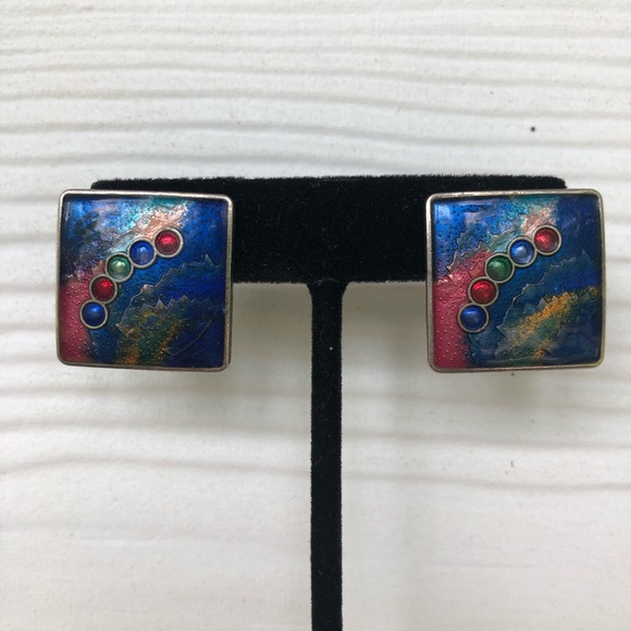 Vintage pierced earrings - Picture 8 of 8